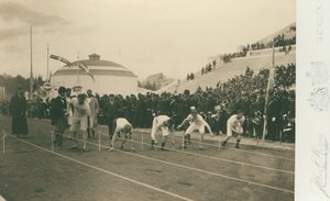 Olympic Games, 1896; Preparation for the 100-Meter Race